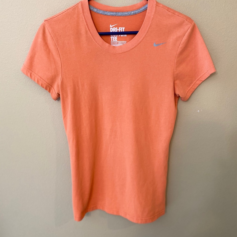 NIKE DRI FIT COTTON TEE orange 339715-812